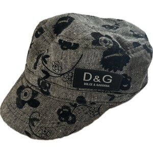 Dolce & Gabbana Gray Floral Cap